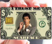 Load image in gallery, Tony Montana - bank card sticker, US format