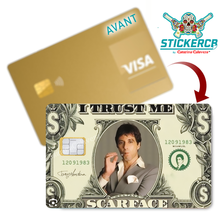 Charger l'image dans la galerie, Tony Montana, Scarface - sticker pour carte bancaire, format US
