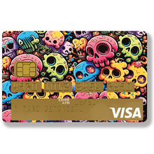 Charger l&#39;image dans la galerie, Skeleton Tribute to GOLDORAK – Sticker pour carte bancaire, disponible en deux formats.
