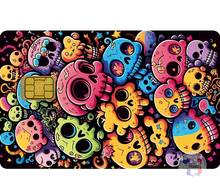 Charger l&#39;image dans la galerie, Skeleton, Sticker pour carte bancaire, format US
