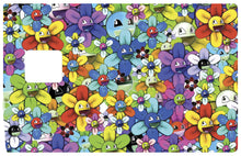 Carica l'immagine nella galleria, Smiley Flowers - adesivo per carta di credito
