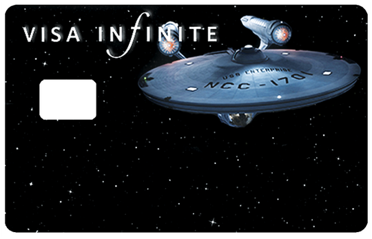 Visa Infini et au dela - sticker pour carte bancaire, disponible en 2 formats de carte bancaire