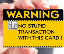Load image in gallery, Warning - sticker for bank card