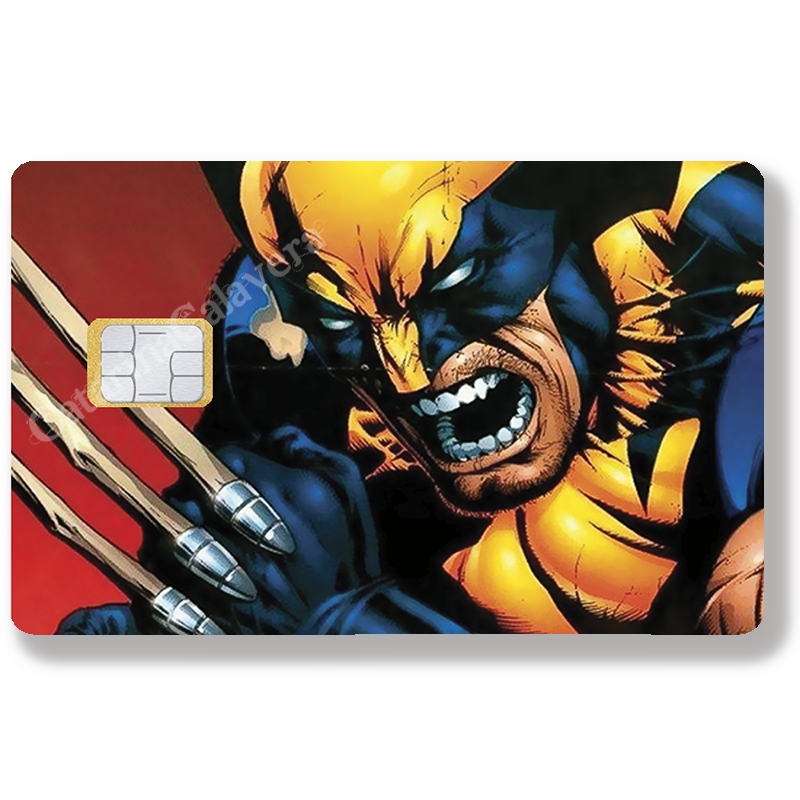 Wolverine (fan art) - sticker pour carte bancaire