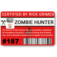 Charger l'image dans la galerie, Zombie Hunter, Sticker pour carte bancaire, format US
