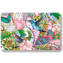 Load image into Gallery viewer, Colibri - Sticker pour carte bancaire, disponible en deux formats.
