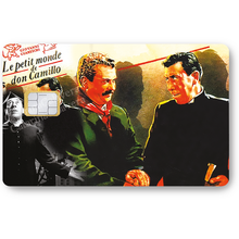 Load image into Gallery viewer, Don Camillo, édition limitée 100 ex- Sticker pour carte bancaire, 2 formats de carte bancaire disponibles

