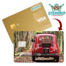 Lade das Bild in den Galerie-Viewer, Cinquecento Fiat 500 - Scheckkartenaufkleber, US-Format

