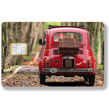 Lade das Bild in den Galerie-Viewer, Cinquecento Fiat 500 - Scheckkartenaufkleber, US-Format
