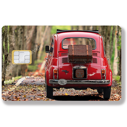 Fiat 500 Cinquecento - credit card sticker, US format