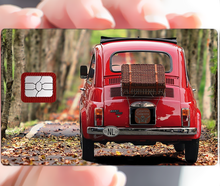Load image in gallery, Cinquecento Fiat 500 - sticker for bank card, US format