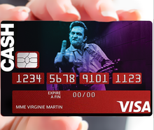 Charger l&#39;image dans la galerie, Cash - sticker pour carte bancaire, 2 formats de carte bancaire disponibles

