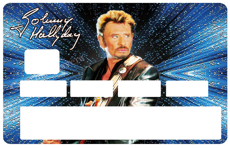 Porte-cartes Johnny Hallyday - Noir - Pour Carte D'identité, Papiers, Portable - Neuf Sans étiquette