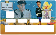 Bild in Galerie-Viewer laden, Der Gendarm von Saint Tropez, Hommage an Louis de Funes, limitierte Auflage von 50 Exemplaren - Aufkleber für Bankkarte