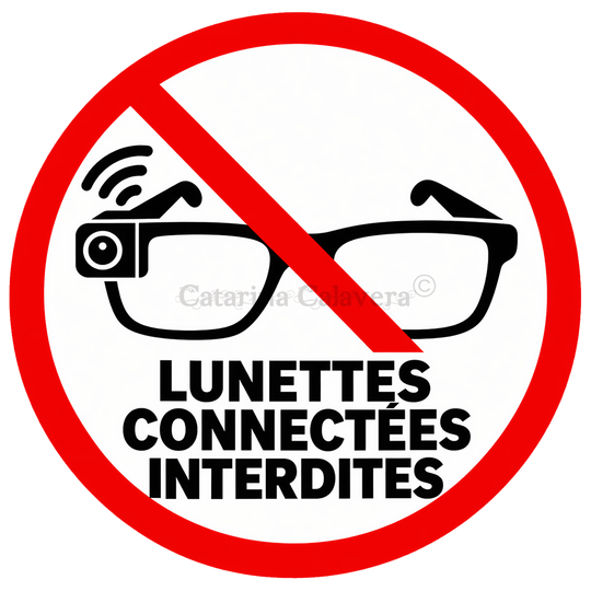 Sticker Lunettes connectées interdites