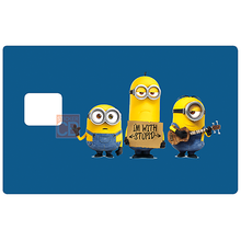 Charger l'image dans la galerie, Tribute to Minions Stupides - sticker pour carte bancaire
