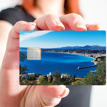 Load image into Gallery viewer, Nice - sticker pour carte bancaire, 2 formats de carte bancaire disponibles
