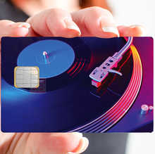 Upload image to gallery, Vinyl Turntable - Bank Card Sticker, available in two sizes.
