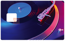 Upload image to gallery, Vinyl Turntable - Bank Card Sticker, available in two sizes.
