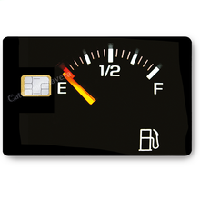 Load image into Gallery viewer, Réservoir vide - sticker pour carte bancaire, 2 formats de carte bancaire disponibles
