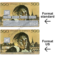 Charger l&#39;image dans la galerie, Tigre blanc - sticker pour carte bancaire, format US
