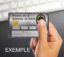 Charger l&#39;image dans la galerie, Mon Banquier m&#39; a pris pour sa Pute - sticker pour carte bancaire
