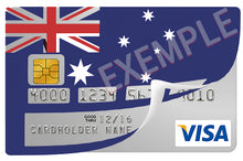 Charger l&#39;image dans la galerie, Drapeau Australie- sticker pour carte bancaire
