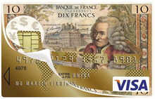 Charger l&#39;image dans la galerie, 10 FRANCS - sticker pour carte bancaire
