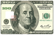 Charger l&#39;image dans la galerie, 100 dollars- sticker pour carte bancaire
