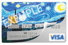 Charger l&#39;image dans la galerie, Van Gogh, les champs de blé - sticker pour carte bancaire
