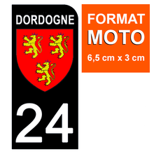 Cargue la imagen en la galería, 24 Dordogne - Adhesivos para matrícula, disponible para AUTO y MOTO