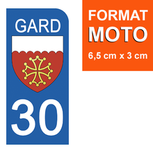 Load the image in the gallery, 30 GARD - Stickers for license plate, available for AUTO and MOTO