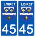 Autocollant Plaque Immatriculation 45 Loiret – Dimensions Officielles, Résistant Lavage Haute Pression - 7