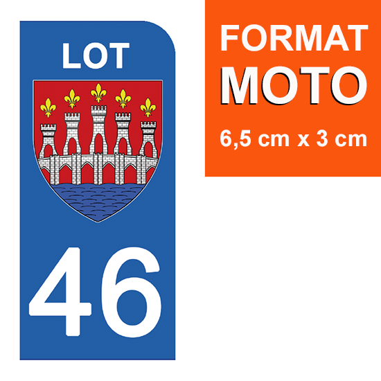 46 LOT - Stickers pour plaque d'immatriculation, disponible pour AUTO et MOTO