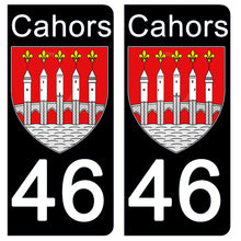 Load the image in the gallery, 46 LOT CAHORS - Stickers for license plate, available for AUTO and MOTO