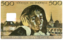 Charger l&#39;image dans la galerie, Pascal 500 francs - sticker pour carte bancaire

