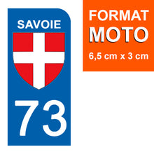 Laden Sie das Bild in die Galerie, 73 SAVOIE - Aufkleber für Kennzeichen, erhältlich für AUTO und MOTO