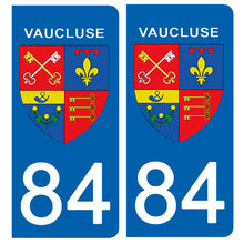 Load the image in the gallery, 84 VAUCLUSE - Stickers for license plate, available for CAR and MOTO