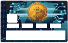Upload Image to Gallery, Bitcoins - Credit Card Stickers