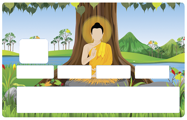 Bouddha- sticker pour carte bancaire