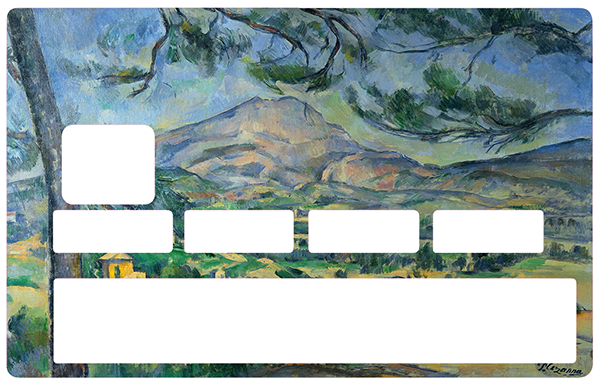 La Sainte Victoire, Cezanne - sticker pour carte bancaire