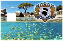 Load the image in the gallery, Between land and sea, Corsica - credit card sticker