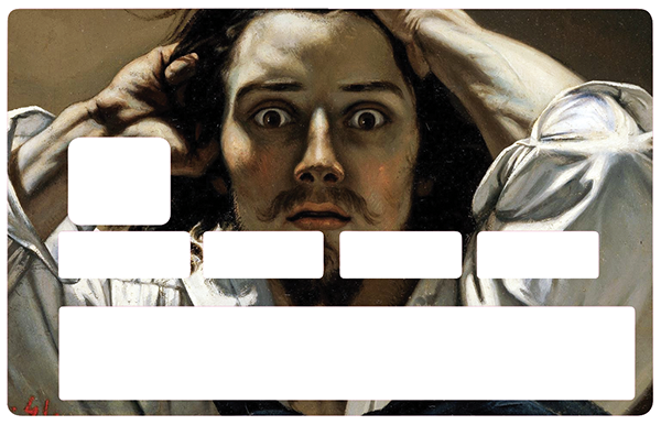 Le désespéré de Gustave Courbet - sticker pour carte bancaire