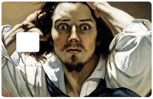 Load the image in the gallery, The Desperate by Gustave Courbet - credit card sticker