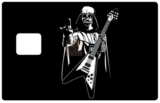 Dark Rock Métal - Sticker pour carte bancaire, disponible en deux formats.