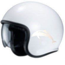 Load the image into the gallery, Dolphin, 2 RETRO-REFLECTIVE Stickers for helmet, motorcycle, car, bicycle, scooter...