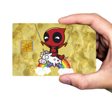 Laden Sie das Bild in die Galerie, Deadpool und sein Einhorn - Kreditkartenaufkleber