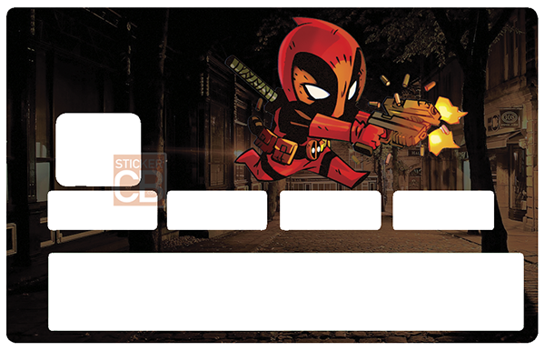 Deadpool Gun's - sticker pour carte bancaire