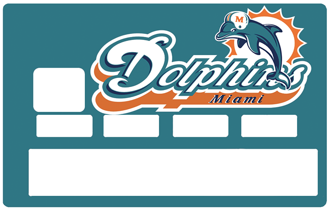 Tribute to Dolphins de Miami, édition limitée 100 ex - sticker pour carte bancaire