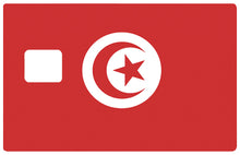 Charger l&#39;image dans la galerie, Drapeau de la Tunisie- sticker pour carte bancaire
